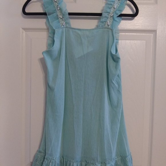 Pretty Angel Aqua Lace Embellished Top - Picture 6 of 13